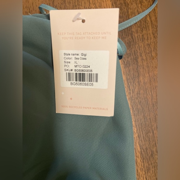 Birdy Grey Green Jumpsuit Wide-Leg High-Waisted - Picture 9 of 14